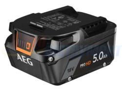 Акумулятор для інструментів AEG : Li-Ion 18 В, 5 АГод з індикатором рівня заряду