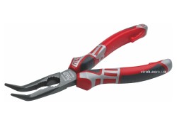 Щипці подовжені радіомонтажні NWS: гнуті на 45° гострі кінці, L= 170 мм