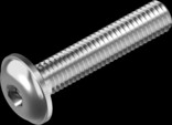 ISO7380-2 Гвинт М4х8 бурт А2 INB