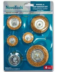 Набір торц.і кільц.щіток д/дрилі 6шт NovoTools