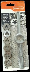 Набір плашек M3-M8 з/воротком 7-в-1 TC