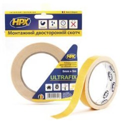 HPX Стрічка 2-ст.універс.12мм*5м біла DSU1205