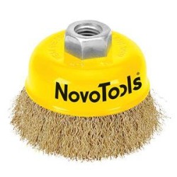 Диск.чашка гофр.пров. 100 M14x2 латунь NovoTools NTWB10014BC