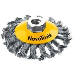 Диск.щітка жгут.пров. 125 М14х2 сталь NovoTools NTBWB12514ST