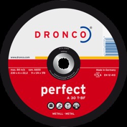 Диск шліфув. 125х6x22.2 мет Dronco