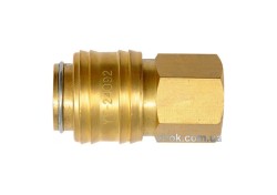 Швидкознімне латунне з'єднання пневматичне YATO, Ø= 1/4