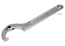 Ключ гаковий з носиком на шарнірі в діапаз. M= 50-80 мм YATO, Хр-Ванад., L= 280 мм [10/50]