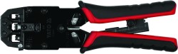Кліщі для обтискання і зачистки кaбелів YATO : RJ45, RJ10, RJ11, L= 205 мм [10]