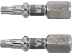 Насадка викруткова YATO TORX T15 х 25 мм. HEX 1/4", покрита нікелем, 2 шт.[10]