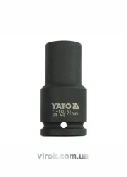 Головка торцева ударна 6-гранна YATO : подовжена, квадрат 3/4