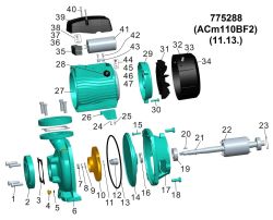 Насос відцентровий 1.1кВт Hmax 20.2м Qmax 500л/хв 2" LEO 3.0 (775288)