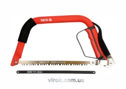 Пила лучкова YATO : по дереву/ металу, L= 300 мм + 2 полотна [12/24]