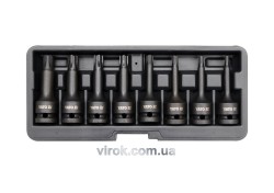 Набір насадок викруткових ударних YATO : RIBE M5-M13. квадрат 1/2