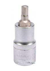 Головка торцева з насадкою HEX YATO : квадрат 1/2