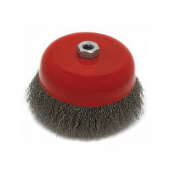 Щітка чашкова 85мм для кутов.шліфмашин гофрований дріт