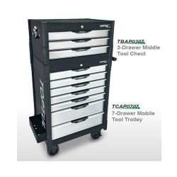 Ящик для інструменту 3 секції BUMPER SERIES (чорний) TOPTUL TBAP0307