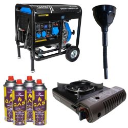 Дизельний генератор TAGRED TA10300D + газова плитка Orcamp CK-505 + електричний обігрівач Gardyer HE2000