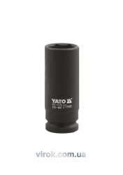 Головка торцева ударна 6-гранна YATO : подовжена, квадрат 1