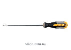 Викрутка плоска VOREL : SL4 х 200 мм. Cr-V [12/60/240]