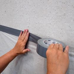 HPX Duct Tape Universal 1900 - 48мм х 50м - армована клейка стрічка, сантехнічний скотч, срібляста