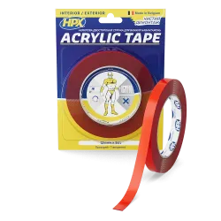 ACRYLIC TAPE - 12мм x 5м, акрилова прозора двостороння стрічка HPX (силіконовий скотч)
