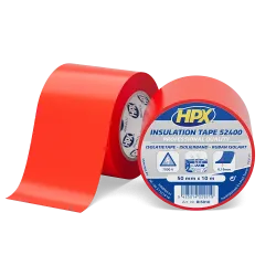 HPX 52400 - 50мм x 10м х 0,19мм, червона бандажна ізострічка