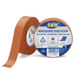 HPX 52100 - 19мм x 20м, коричнева, VDE-стандарт - автомобільна ізоляційна стрічка