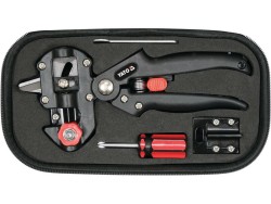 Сікатор для щеплення гілок YATO з 2 функціями і 3 вида лез з обладунками в футлярі [20]