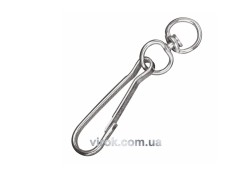 Карабін пружинний з вертлюгом гальванічний №100