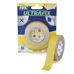 ULTRAFIX - 19мм х 2м - моментальна фіксація, двостороння клейка стрічка