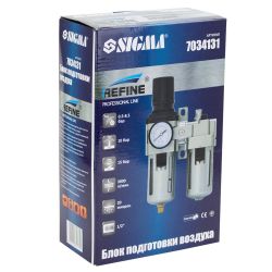 Блок підготовки повітря в зборі 3000 л/хв 1/2" REFINE (7034131)