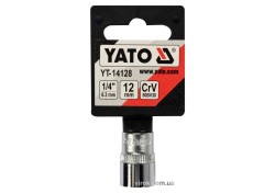 Головка торцева 6-гранна YATO : квадрат 1/4