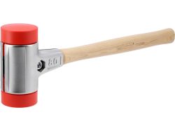 Молоток по бруківці YATO обух з високопружного ПЕ m= 2870 г Ø= 80 мм, дерев'яна ручка, заг l= 550 мм