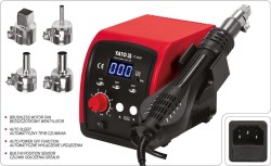 Фен-станція мережева YATO: 750 Вт, t°= 100- 500°С, пов. потік- 120 л/хв, LCD табло, 4 форсунки [8]