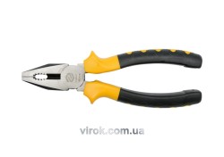 Плоскогубці універсальні VOREL з ізольованими ручками, l= 180 мм [6/60]
