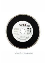 Диск алмазний суцільний YATO : Ø= 180x8,0x25,4 мм. H= 2,2 мм до (79260) [15/60]