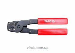 Кліщі для обтискання і зачистки проводів YATO, L= 180 мм [10/60]