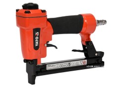 Степлер пневматичний YATO : P= 7 Bar, для скоб h= 6-16 мм, w= 12,7 мм [10/320]