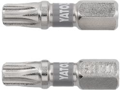 Насадка викруткова YATO TORX T30 х 25 мм. HEX 1/4", покрита нікелем, 2 шт.[10]