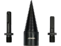 Свердло конічне для розколювання дерева VOREL, Ø=32 мм h= 90 мм з 2 шпинделями (SDS+ і 3-кутний) [5]