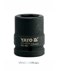 Головка торцева ударна 6-гранна YATO : квадрат 3/4