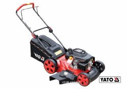 Газонокосарка на 4-х колесах бензинова YATO : 3.5 кВт,196 см³, шир/вис покосу 510/25-70мм, 2800об/хв
