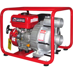 Мотопомпа рукав 75мм, 58м3/год, підйом 26м, брудна вода, SCWT80