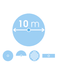 Дощувач на шпиці Vario-Jet полив до 87м2