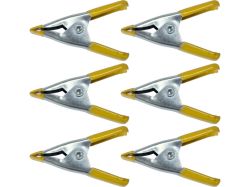 Струбцини "прищіпка" VOREL l= 50 мм, розвід губ- 20 мм зі сталі, 6 шт. [36/144]