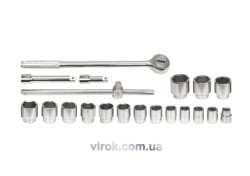 Набір головок торцевих VOREL : квадрат 3/4