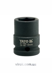 Головка торцева ударна 6-гранна YATO : квадрат 1/2