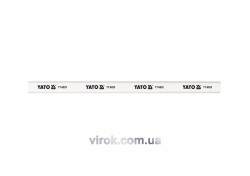 Олівець столярний YATO : L= 245 мм х 15 мм, білий. уп. 144 шт. [8]