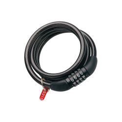 Замок велосипедний тросовий з кодовим замком 4 цифри (незмінні) ВК001(8*1000)