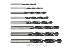 Набір свердл по дереву STHOR. Ø= 3,0 - 10,0 мм, 8 шт. [20/100]